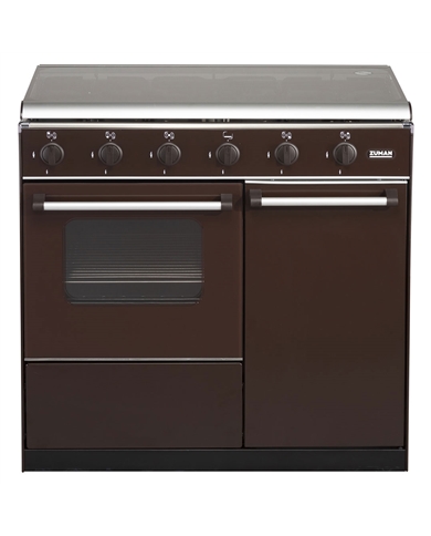 ZUMAN FOGAO 86X90X55CM 5GAS BUT PORTA BOTIJA CASTANHO #1 - FQ52002CT