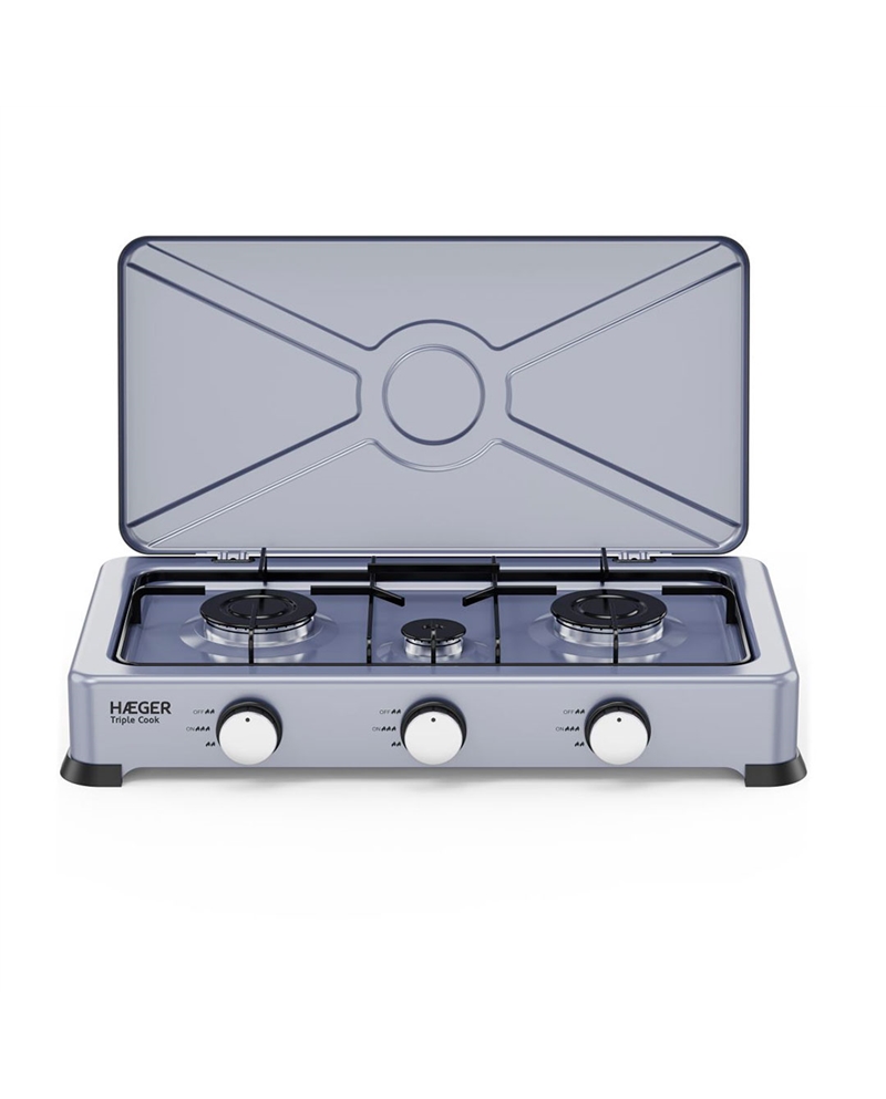 HAEGER FOGAREIRO GAS 3 BOCAS TRIPLE COOK - GC03E025A