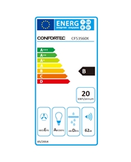 CONFORTEC EXAUSTOR 60CM 200M3H INOX B - CF53S60X