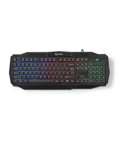 NEDIS TECLADO PARA JOGOS ILUMINAÇAO USB 2.0 - GKBD100BKUS