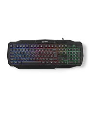 NEDIS TECLADO PARA JOGOS ILUMINAÇAO USB 2.0 - GKBD100BKUS