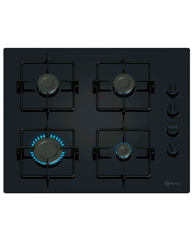 BALAY PLACA 4GAS 60CM VIDRO ENDURECIDO - 3ETG464SB