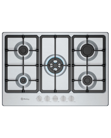 BALAY PLACA 5GAS 75CM INOX - 3ETX576CB