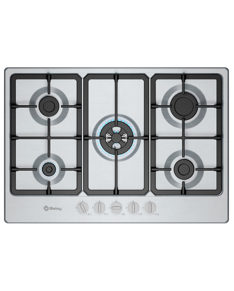 BALAY PLACA 5GAS 75CM INOX - 3ETX576CB
