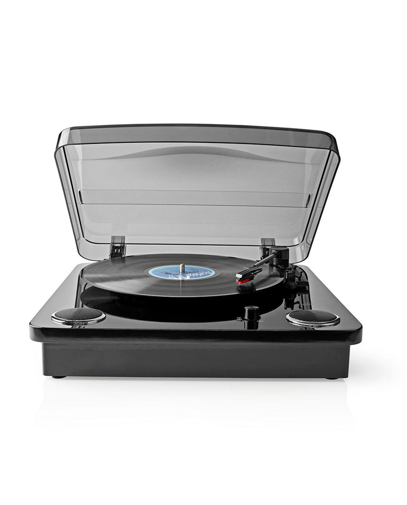 NEDIS GIRA DISCOS 33/45/78RPM 2X9W BT USB PRETO - TURN300BK