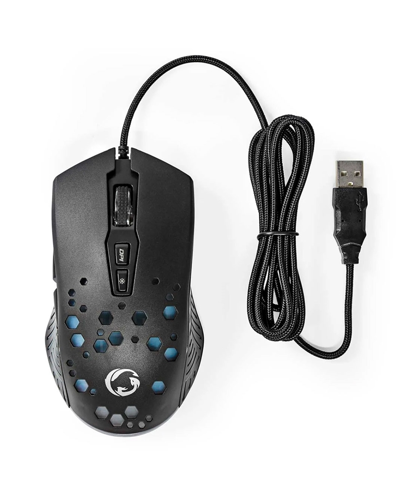 NEDIS RATO PARA JOGOS 7BOTOES - GMWD410BK