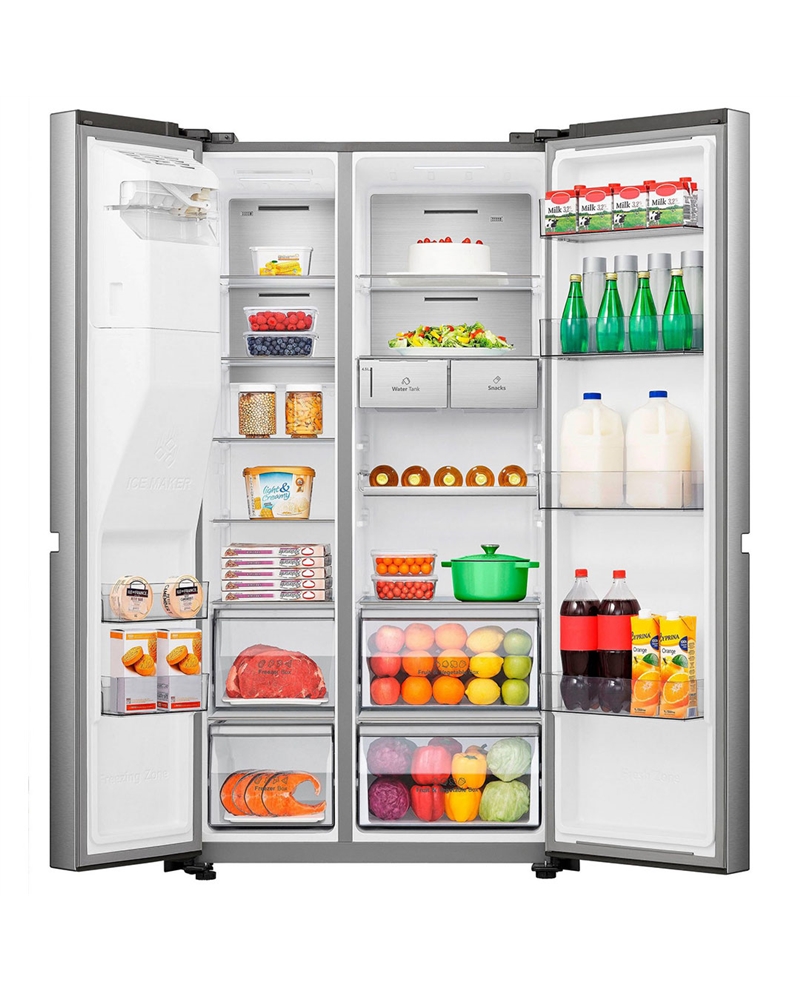 HISENSE SIDE BY SIDE 1790X910X730MT 632LT DAG NF LIXE #5 - RS818N4TIE1