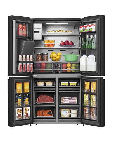 HISENSE SIDE BY SIDE 4PT 1,79X0,92X0,73MT 632LT DAG PRETO E #2 - RQ760N4IFE