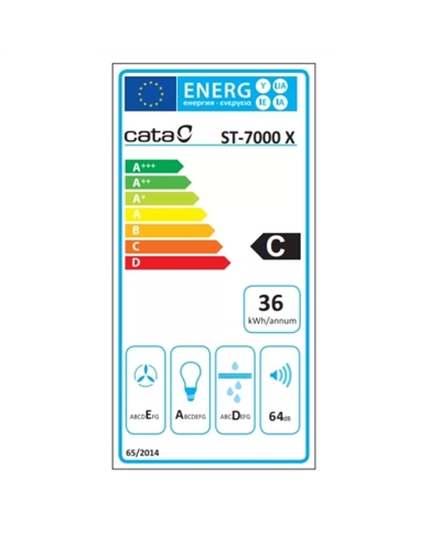CATA CHAMINE 70CM 294M3/H INOX - ST7000X