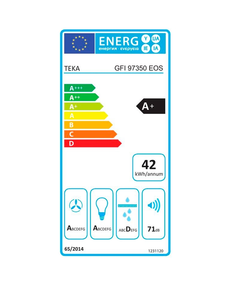 TEKA EXAUSTOR INTEGRAR 90CM 3VELOC+1INTE MAX 766M3/H PRETO #1 - GFI97350EOSBK