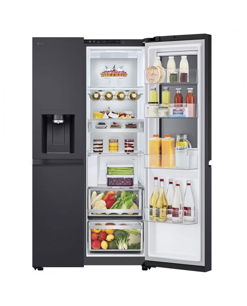 LG SIDE BY SIDE 1,79X0,913X0,735MT NF 628LT MATTE BLACK D