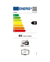 HISENSE MINILED PRO 75" 4K UHD SMART TV 4HDMI 2USB D #1 - 75U7QPRO