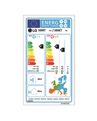 LG AR CONDICIONADO INT+EXT STANDARD INV WIFI 9000BTU A++/A+ #1 - S09EC