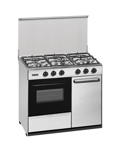 MAGMA FOGAO INOX 5 GAS C/TAMPA WOK 89x55CM C/PTBOTI - 902DXCT