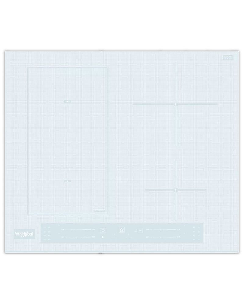 WHIRLPOOL PLACA INDUÇAO 4ZONAS FLEXICOOK BRANCA - WLS5360BFW