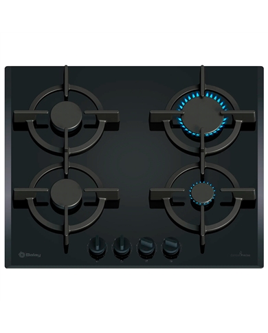BALAY PLACA 4GAS 60CM VIDRO ENDURECIDO - 3ETG664RB