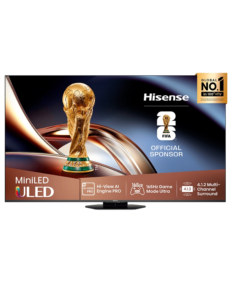 HISENSE ULED MINI LED 85" 4K UHD SMART TV 3HDMI 2USB C - 85U8Q