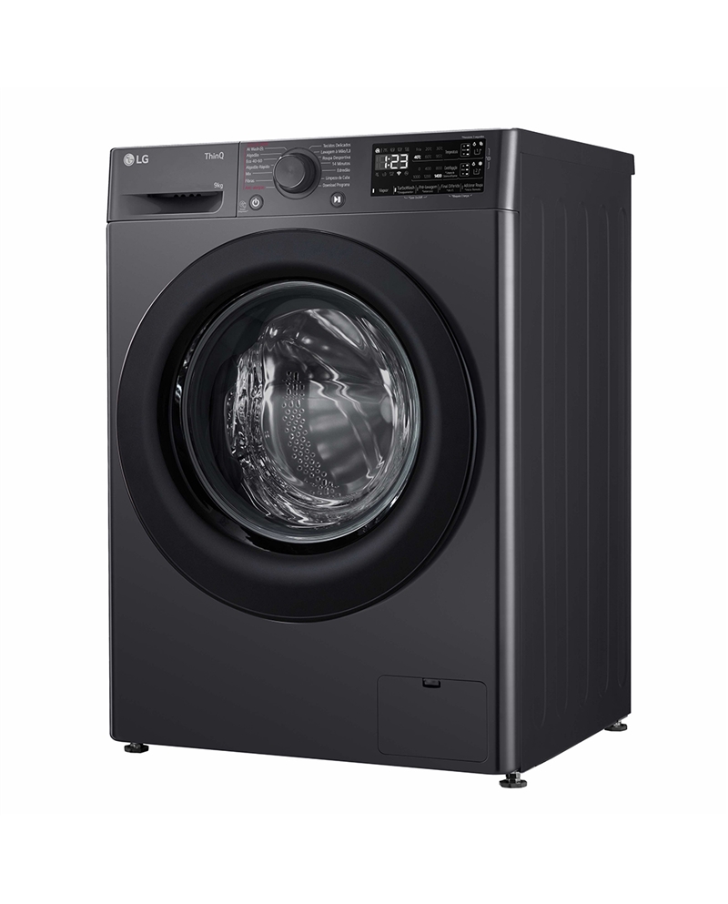 LG MAQUINA ROUPA 9KG 1400RT AI DD STEAM WIFI PRETAA #5 - F4X1009NWK