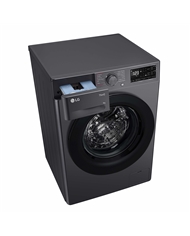 LG MAQUINA ROUPA 9KG 1400RT AI DD STEAM WIFI PRETAA #7 - F4X1009NWK