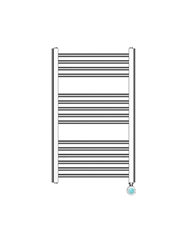 HAEGER TOALHEIRO 400W 80X50CM CROMADO - TW40C007A