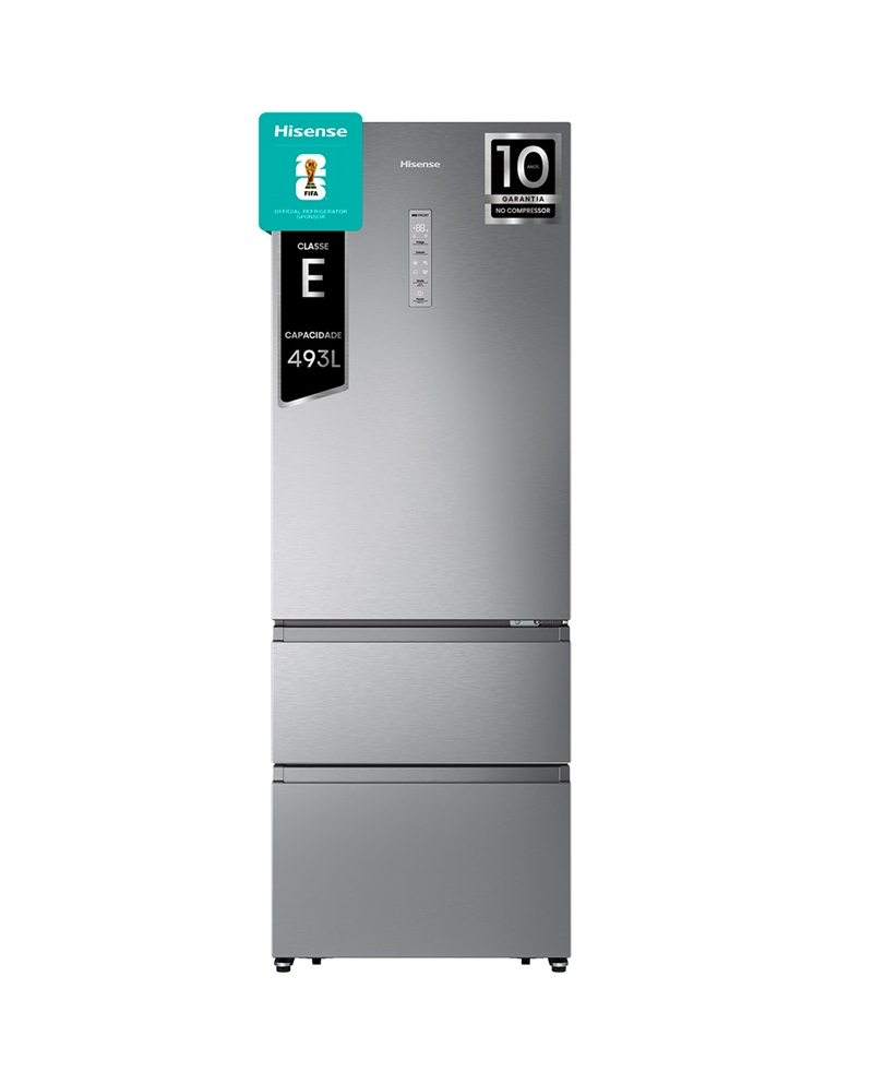 HISENSE COMBINADO 3PT 2017X595X579MT 493LT NF LOOK INOX E - RT641N4AIE