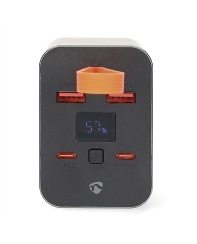 NEDIS POWERBANK 30000MAH PRETO - PBKPD100W25BK