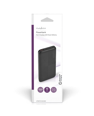 NEDIS POWERBANK 20000MAH PRETO #5 - UPBKPD20000BK