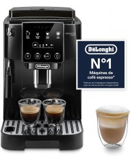 De'Longhi Magnifica Start Máquina de café super automática, espumador de leite manual, 4 bebidas One-Touch, controlos Soft Touch