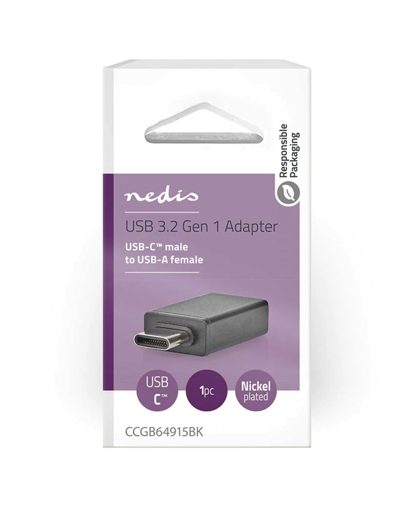 NEDIS ADAPTADOR USB-C #3 - CCGB64915BK