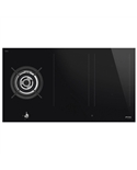 SMEG PLACA GAS E INDUÇAO 90CM CLASSICA CERAN PRETA - PM3953D