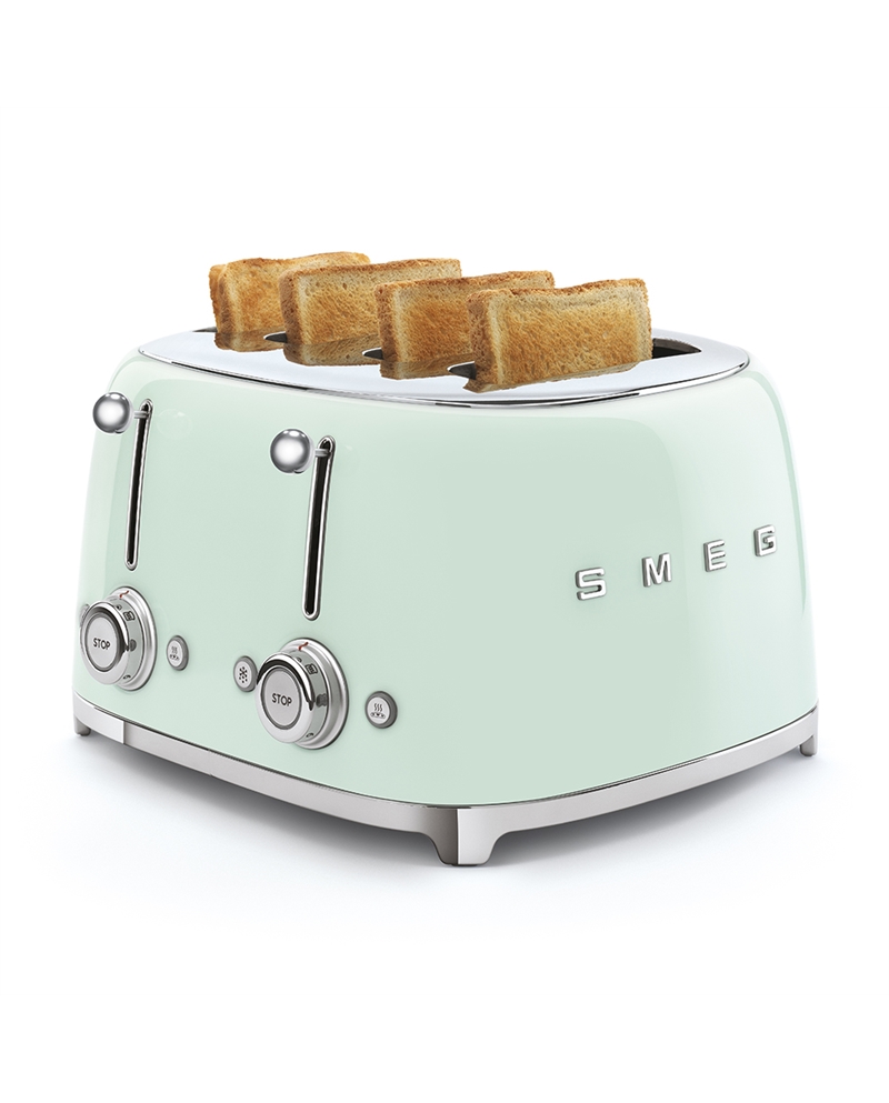 SMEG TORRADEIRA 2000W SERIE ANNI 50 QUATRO TOSTAS VERDE AGUA - TSF03PGEU