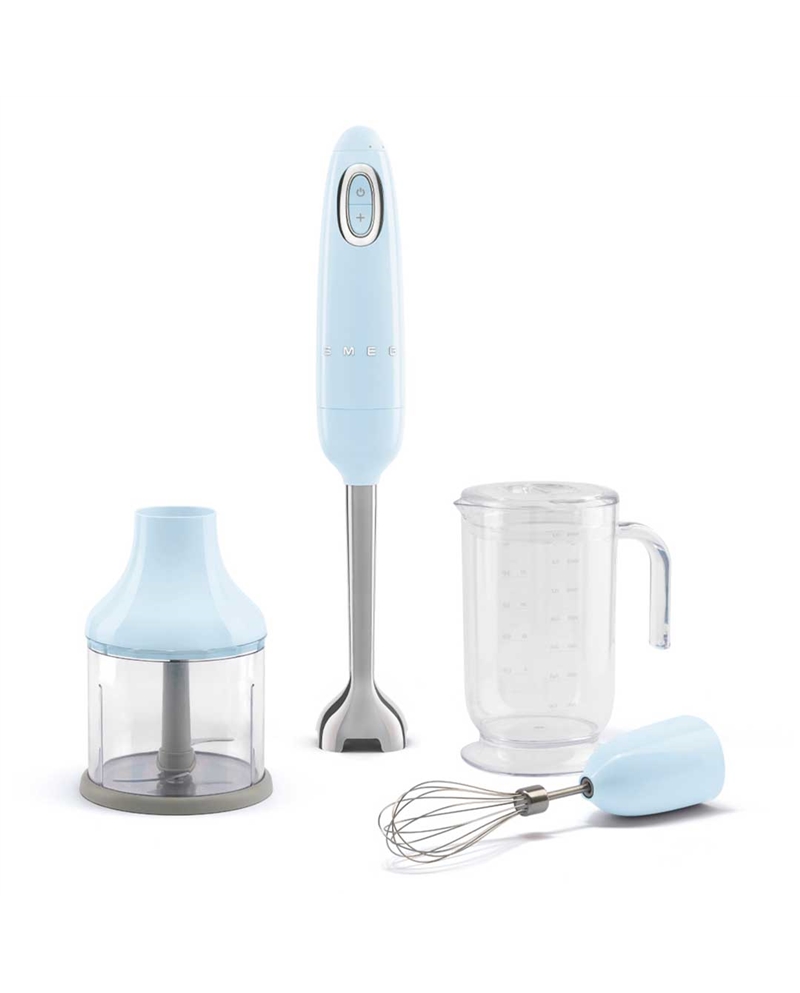 SMEG VARINHA 700W PE INOX C/ ACESSORIOS AZUL CEU - HBF03PBEU