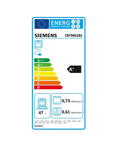 SIEMENS FORNO COMPACTO MULTIF. 47LT PRETO A+ #1 - CB734G1B1