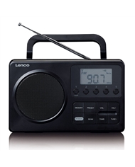 LENCO RADIO PORTATIL FM PLL 2.5" PRETO - MPR035BK