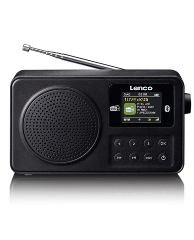 LENCO RADIO PORTATIL DAB+/FM BLUETOOTH PRETO - PDR033BK