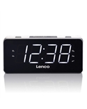 LENCO RADIO RELOGIO DESPERTADOR 1.8" DISPLAY LED BRANCO - CR18WHITE