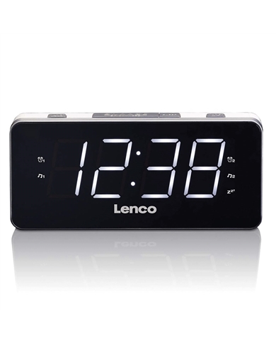 LENCO RADIO RELOGIO DESPERTADOR 1.8" DISPLAY LED BRANCO - CR18WHITE