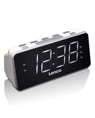 LENCO RADIO RELOGIO DESPERTADOR 1.8" DISPLAY LED BRANCO - CR18WHITE