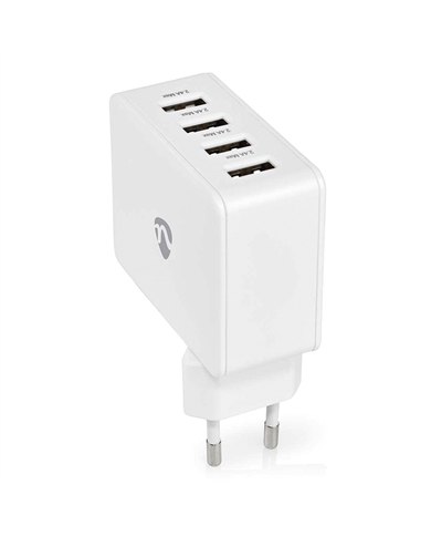NEDIS CARREGADOR DE PAREDE RAPIDO 24W USB-A - WCHAU481AWT
