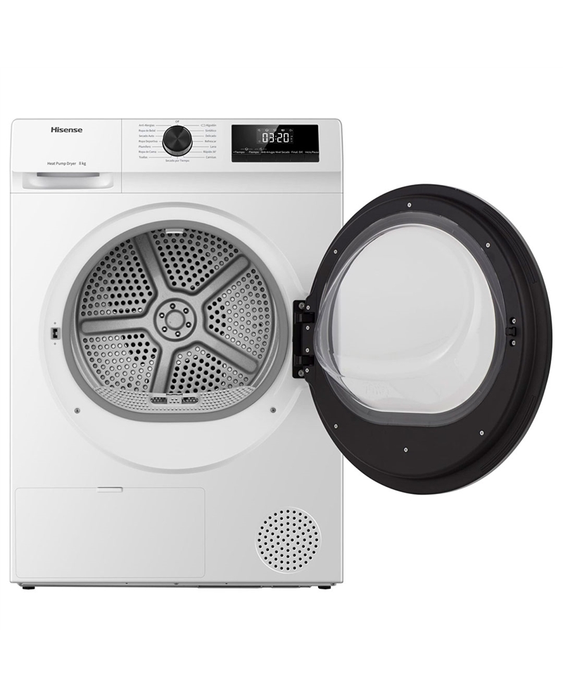HISENSE SECADOR ROUPA 8KG BOMBA DE CALOR D #2 - DHQE800BW2