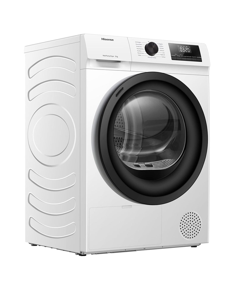 HISENSE SECADOR ROUPA 8KG BOMBA DE CALOR D #3 - DHQE800BW2