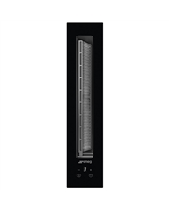 SMEG EXAUSTOR BANCADA COM TAMPA 51CM PRETO A+ - KDH12WLD
