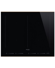 SMEG PLACA INDUÇAO 60CM 4ZONAS PRETA COBRE - SIM662WLDR