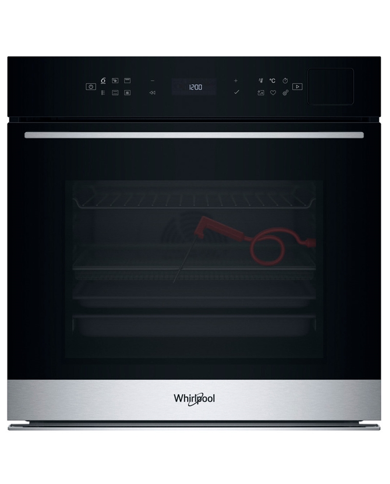 WHIRLPOOL FORNO MULTIF. PIROL E HIDRO 73LT INOX A+ - WOI7A8FPT1SXA