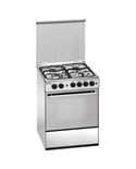 MEIRELES FOGAO INOX 4GAS L60xP60CM FORNO GAS C/AC GRILL EL A - M601X