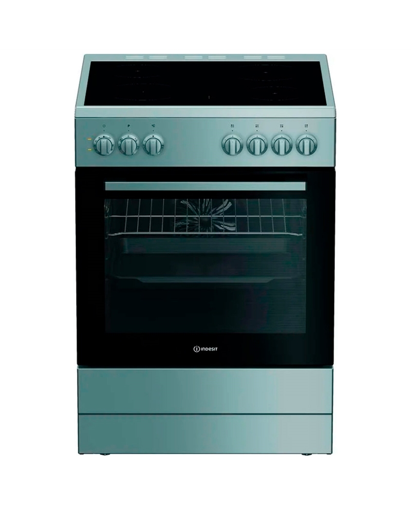 INDESIT FOGAO VITRO 60CM FORNO MULTIF SILVER A - I6V5PMS