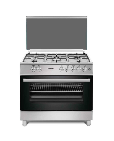 TELEFAC FOGAO 5G 1WOK  925X900X610 FORNO 91LT GAS INOX A - TFF9062XGP2