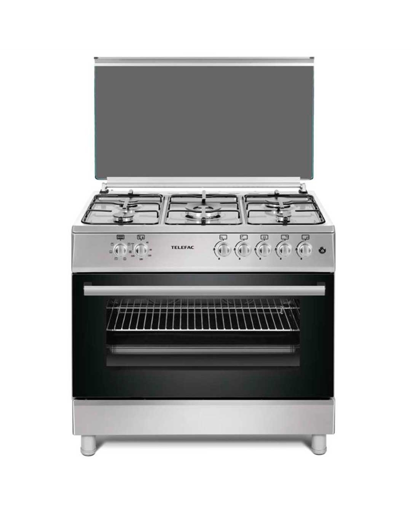 TELEFAC FOGAO 5G 1WOK  925X900X610 FORNO 91LT GAS INOX A - TFF9062XGP2