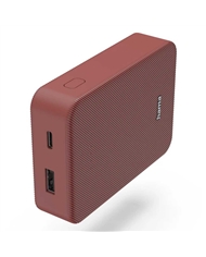 HAMA POWERBANK COLOUR 10 10000MAH 2 SAIDAS VERMELHO - 00201714