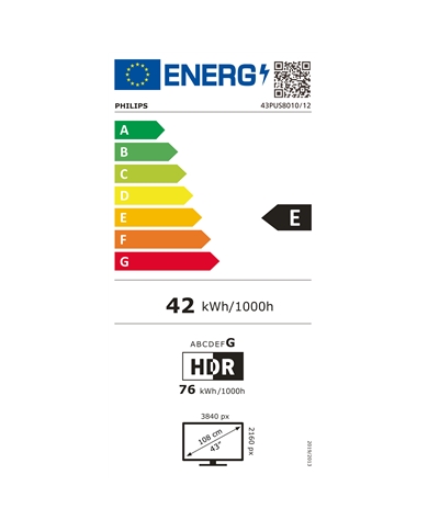 PHILIPS LED 43" 4K UHD SMARTTV AMBILIGHT 3HDMI 2USB E #1 - 43PUS801012